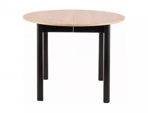 Signal Rozkladací jedálenský stôl DANTE | dub artisan / čierna 102 x 102 cm