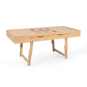 Die moderne Hausfrau Bambusový stůl na puzzle a deskové hry 4v1
