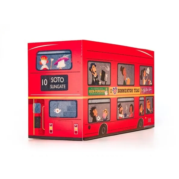 Sonnentor London Bus - darčeková sada 3 čiernych čajov