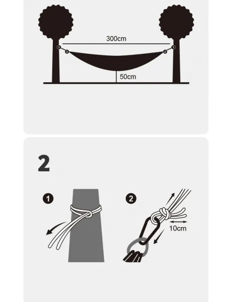 Naturehike Ultralight hamaka pro 2 osoby 690g Farba: Modrá
