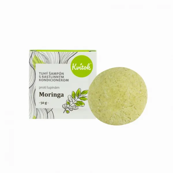 Kvitok Tuhý šampón s kondicionérom proti lupinám Moringa Obsah: 25g
