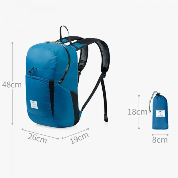 Naturehike Skladací cestovný batoh 22L Farba: Modrá