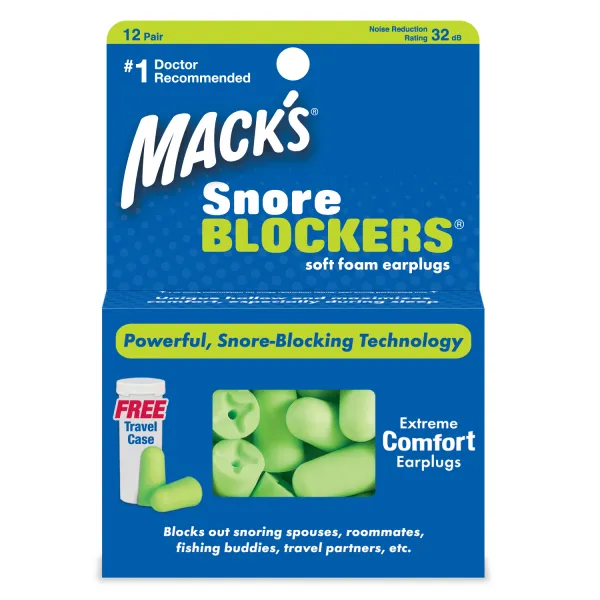 Mack's Snore Blockers Štuple proti chrápaniu 12 párov Veľkosť balenia: 1 pár