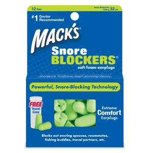 Mack's Snore Blockers Štuple proti chrápaniu 12 párov Veľkosť balenia: 1 pár