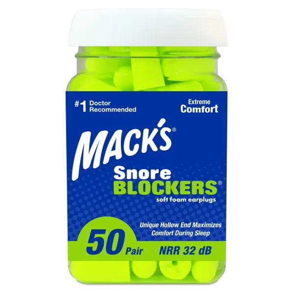 Mack's Snore Blockers Štuple proti chrápaniu 12 párov Veľkosť balenia: 1 pár
