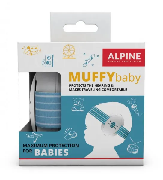 Alpine Muffy Baby Detské izolačné slúchadlá Farba: Žltá