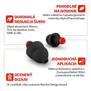 Alpine WorkSafe Štuple do uší proti hluku