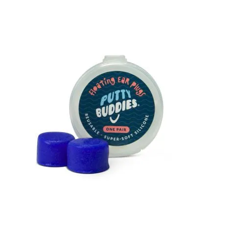 Putty Buddies – 1 pár plávajúcich silikónových štupľov do uší Farba: Červená