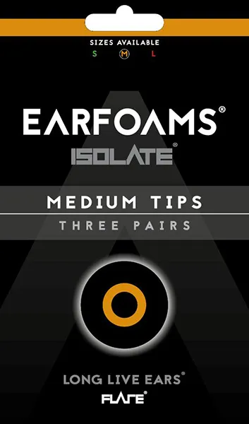 Earfoams® Isolate náhradné vankúšiky – 3 páry Veľkosť: S