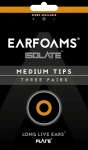 Earfoams® Isolate náhradné vankúšiky – 3 páry Veľkosť: S