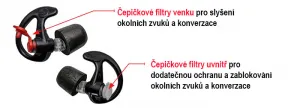 Surefire EP7 Sonic Defenders® Ultra Farba: Čierna, Veľkosť: S (malá)