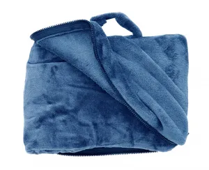 Cabeau Fold'n Go™ 4v1 Cestovná deka z mikrovlákna Farba: Modrá
