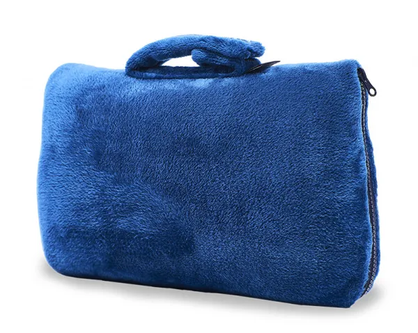 Cabeau Fold'n Go™ 4v1 Cestovná deka z mikrovlákna Farba: Modrá