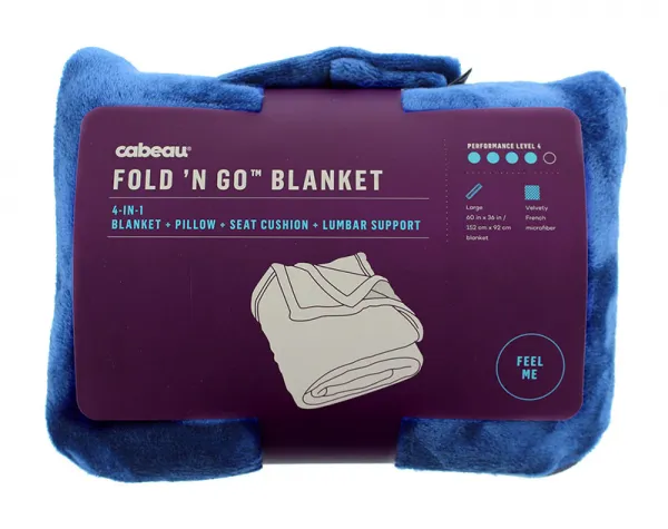 Cabeau Fold'n Go™ 4v1 Cestovná deka z mikrovlákna Farba: Sivá