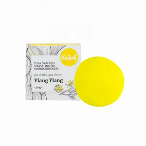 Kvitok Tuhý šampón s kondicionérom pre svetlé vlasy Ylang Ylang Obsah: 25g