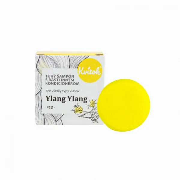 Kvitok Tuhý šampón s kondicionérom pre svetlé vlasy Ylang Ylang Obsah: 50g