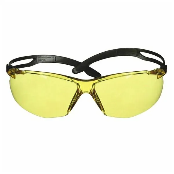 3M SecureFit 500 Žlté okuliare, čierne obruby, SF503SGAF-BLK