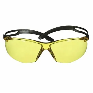 3M SecureFit 500 Žlté okuliare, čierne obruby, SF503SGAF-BLK