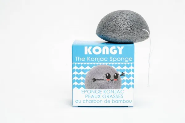 Kongy Konjaková hubka – bambusové uhlie