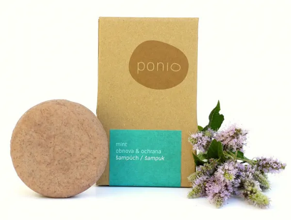 Ponio Tuhý šampón Mint obnova & ochrana Hmotnosť šampónu: 30g