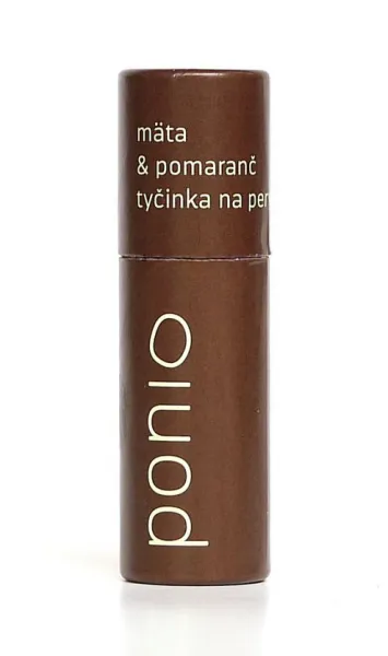 Ponio Prírodný balzam na pery Mäta a pomaranč 9 ml