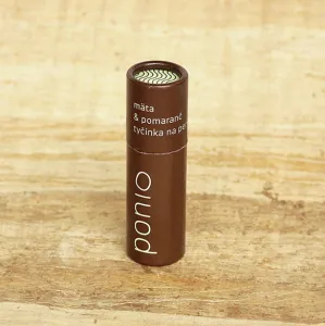 Ponio Prírodný balzam na pery Mäta a pomaranč 9 ml