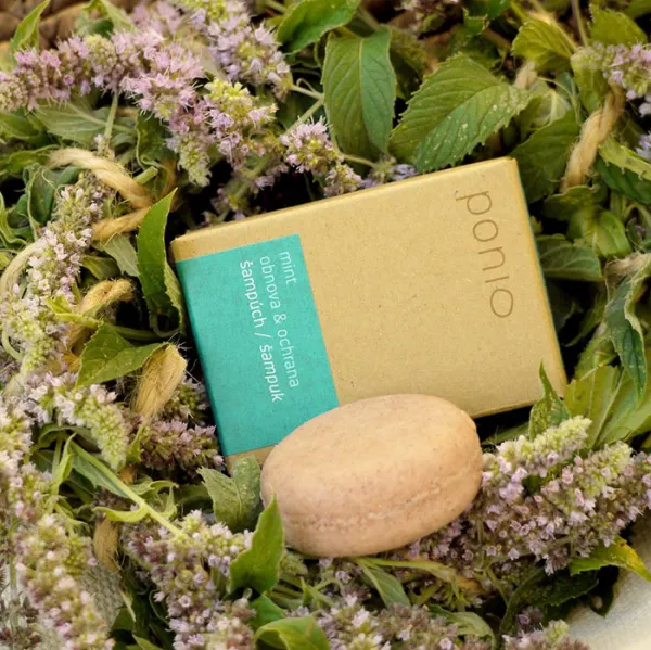 Ponio Tuhý šampón Mint obnova & ochrana Hmotnosť šampónu: 30g