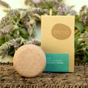 Ponio Tuhý šampón Mint obnova & ochrana Hmotnosť šampónu: 30g