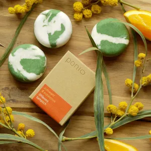 Ponio Pomaranč a eukalyptus – žihľavový šampúch Hmotnosť šampónu: 60g