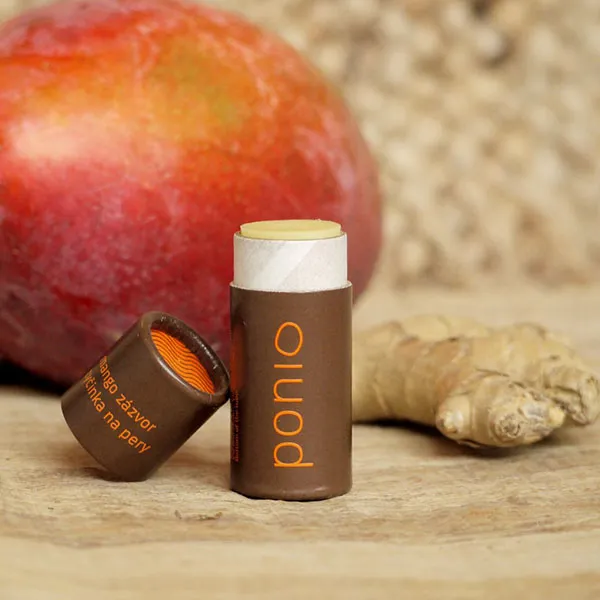 Ponio Prírodný balzam na pery Mango a zázvor 9 ml