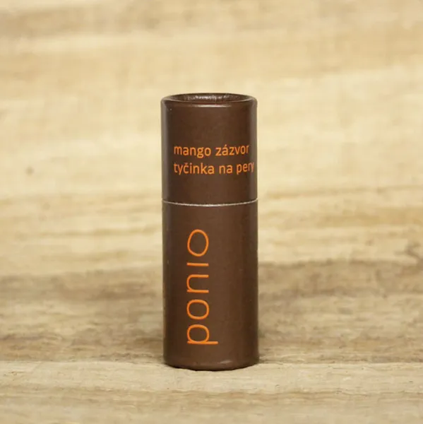 Ponio Prírodný balzam na pery Mango a zázvor 9 ml