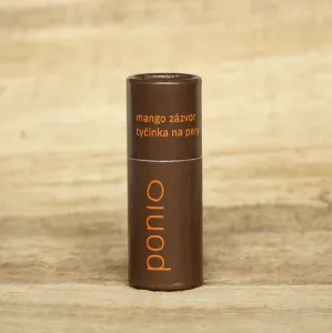 Ponio Prírodný balzam na pery Mango a zázvor 9 ml