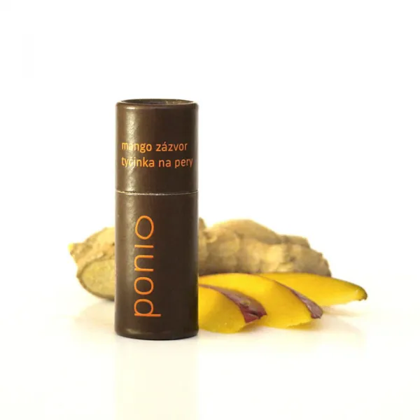 Ponio Prírodný balzam na pery Mango a zázvor 9 ml