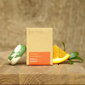 Ponio Pomaranč a eukalyptus – žihľavový šampúch Hmotnosť šampónu: 60g
