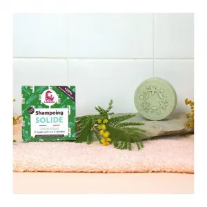 Lamazuna Tuhý šampón pre mastné vlasy so zeleným ílom a spirulinou (70 g)