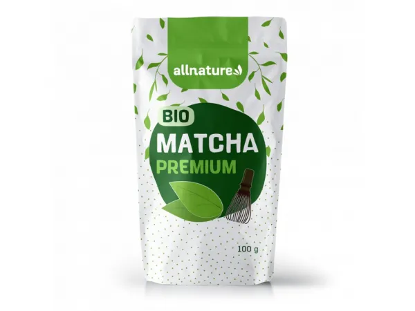 Allnature Matcha Tea 100g & Japonská metlička