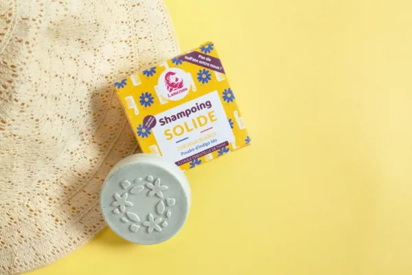 Lamazuna Tuhý šampón pre šedivé vlasy indigo (70 g)