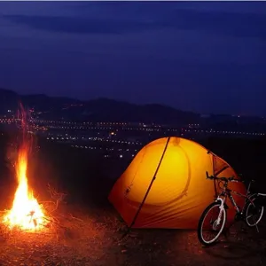 Naturehike Ultralight cyklistický stan 210T 1770g Farba: Tyrkysová