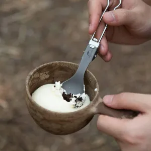 Naturehike Outdoorová titánová lyžička a vidlička v jednom