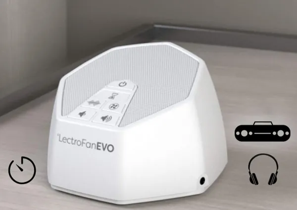 LectroFan Evo prístroj na biely šum Farba: Biela