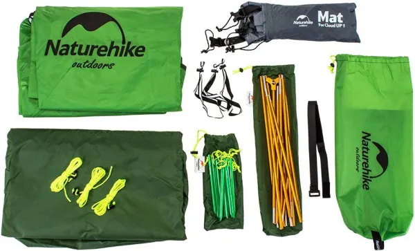 Naturehike Ultralight stan Cloud Up1 210T 1852g Farba: Zelená