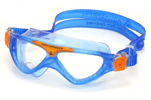 Aquaphere Vista Junior - detské plavecké okuliare Farba: Modrá / žltá / transparentná