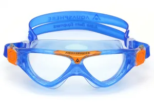 Aquaphere Vista Junior - detské plavecké okuliare Farba: Modrá / žltá / transparentná