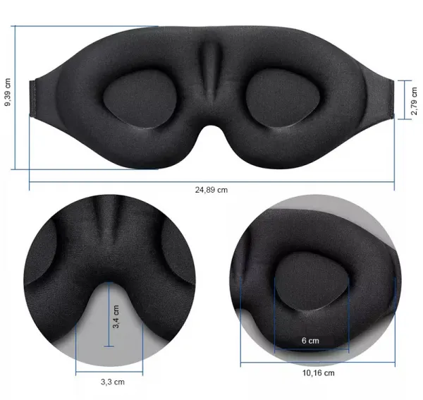 3D Maska na oči na spanie Monica