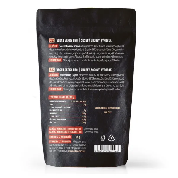 Allnature Vegan BBQ jerky 25 g