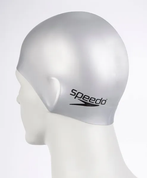 Speedo Plain flat - silikónová plavecká čiapka Farba: Čierna