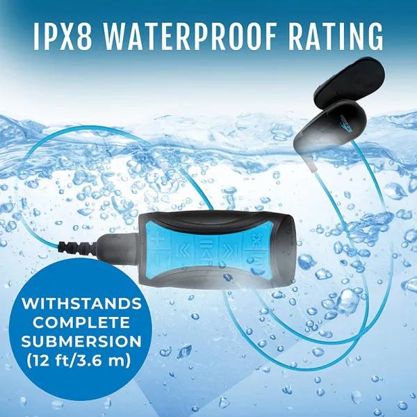 H2O Stream 3 DM - vodotesný MP3 prehrávač s Bluetooth