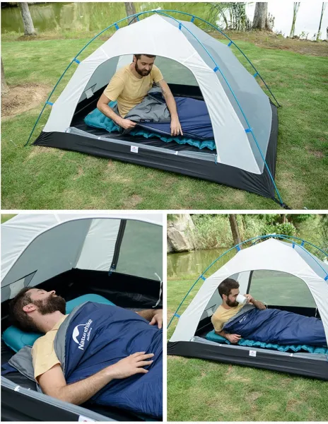 Naturehike LW180 ultraľahký spací vak - veľkosť L 680g Farba: Modrá