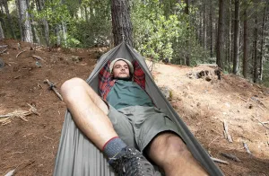 Naturehike Asuka mini - ultraľahká skladacia hamaka pre 1 osobu 265g Farba: Modrá
