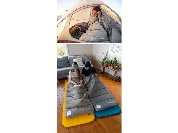 Naturehike Spací vak M300 Farba: Sivá, Varianta: Zips (Ľavý)